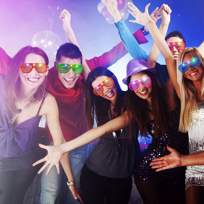 64-Pack LED Light-Up Shutter Glasses in Five Colors