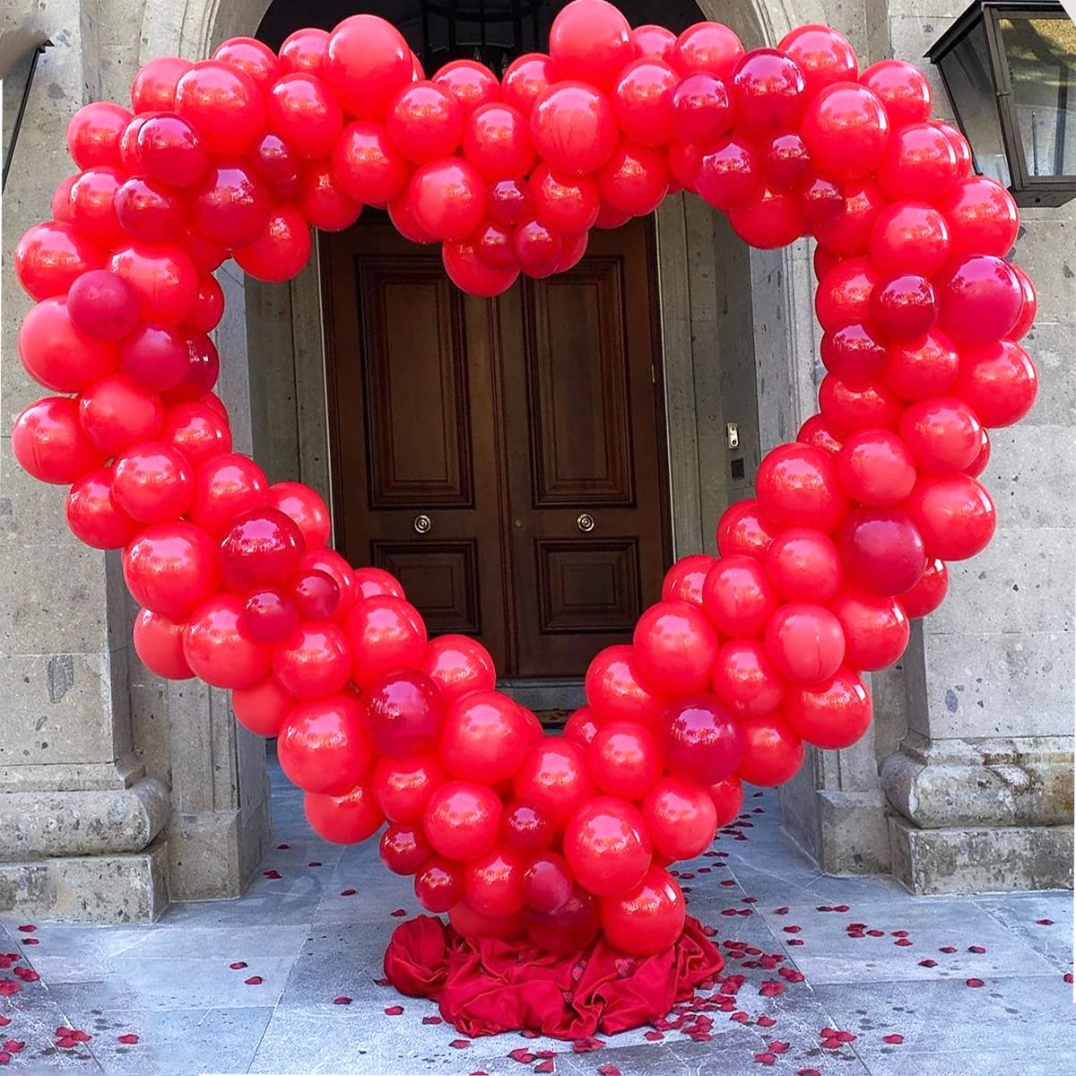 Large Metal Heart Balloon Arch Stand for Weddings & Events