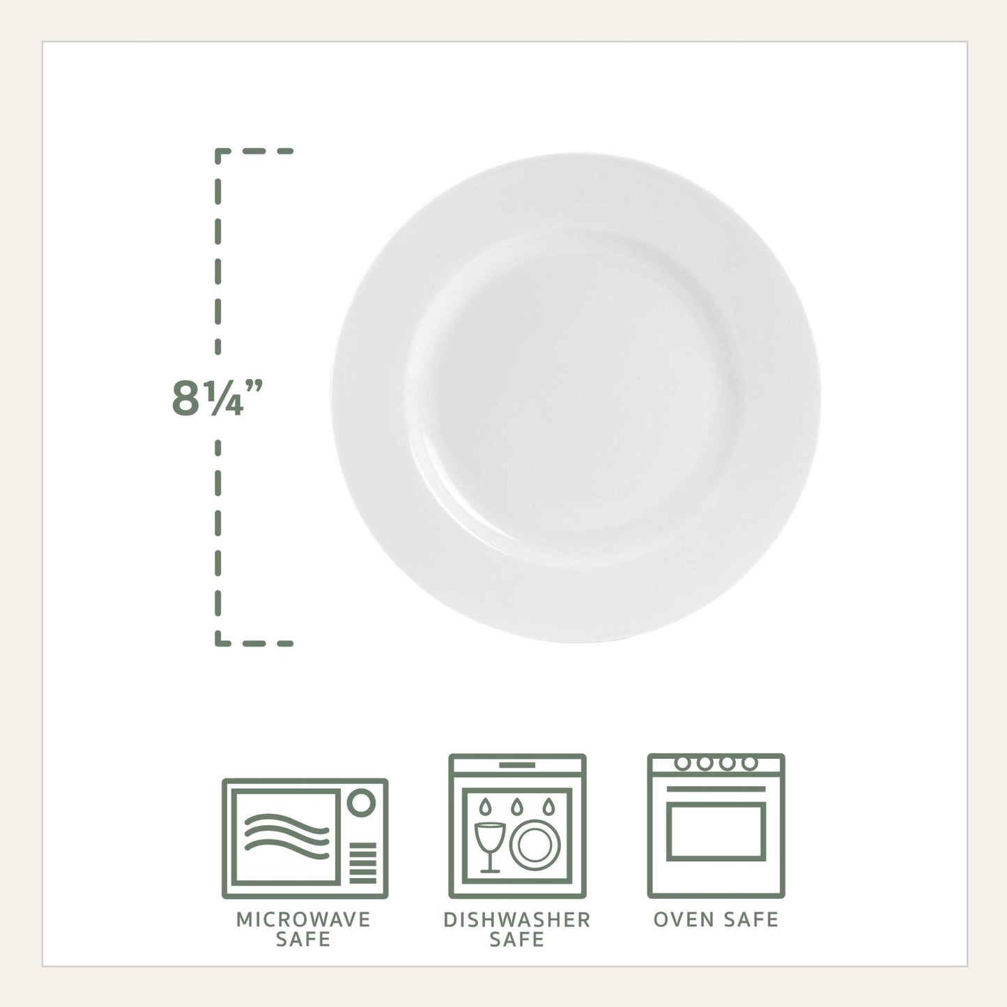 Everyday White by Fitz and Floyd Classic Rim 16 Piece Dinnerware Set, Service for 4