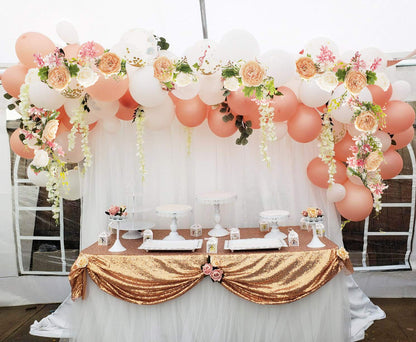DearHouse 2Pack Artificial Peony Flower Garland