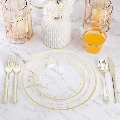 BESTVIP Disposable Plates Set