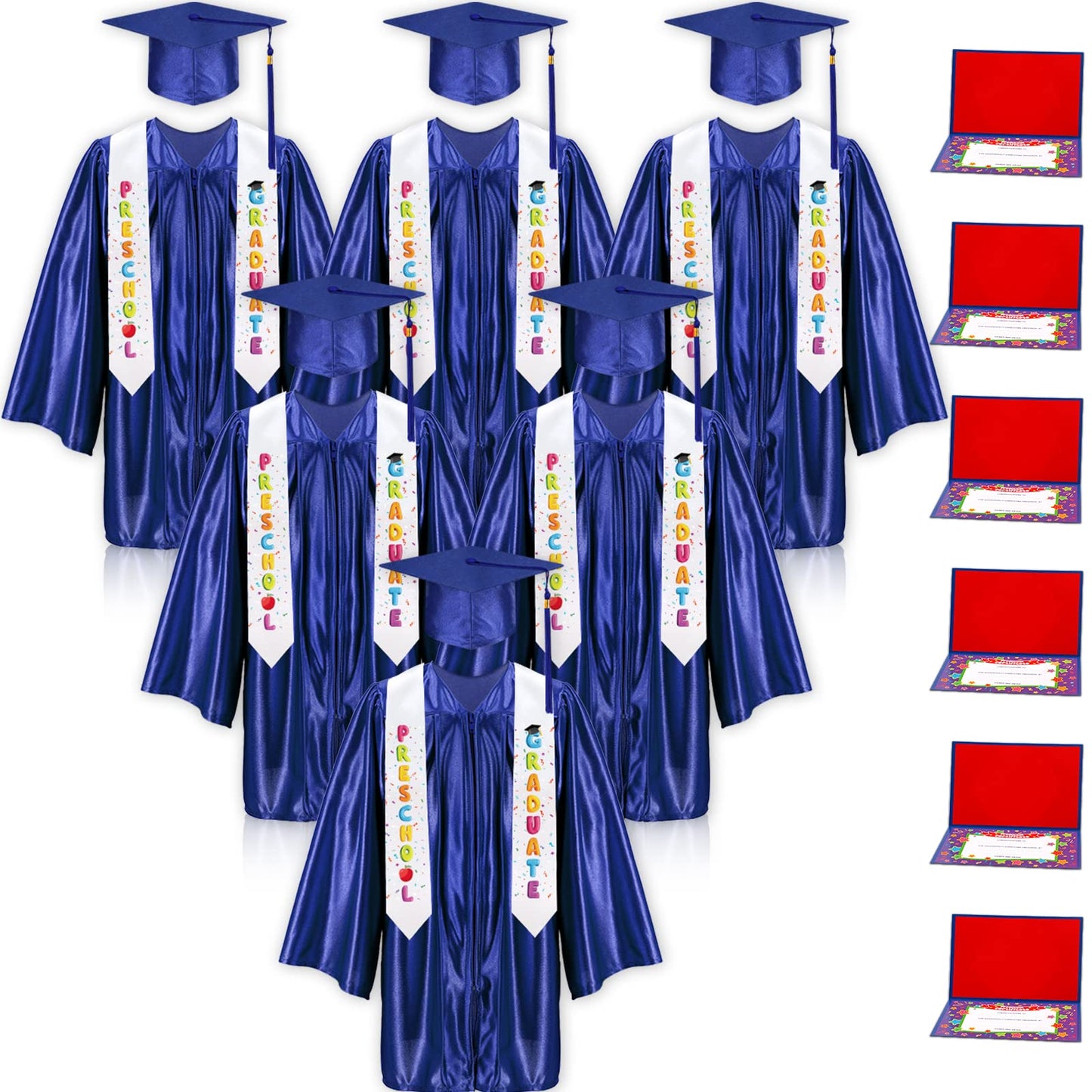 24-Piece 2026 Preschool Graduation Cap and Gown Set