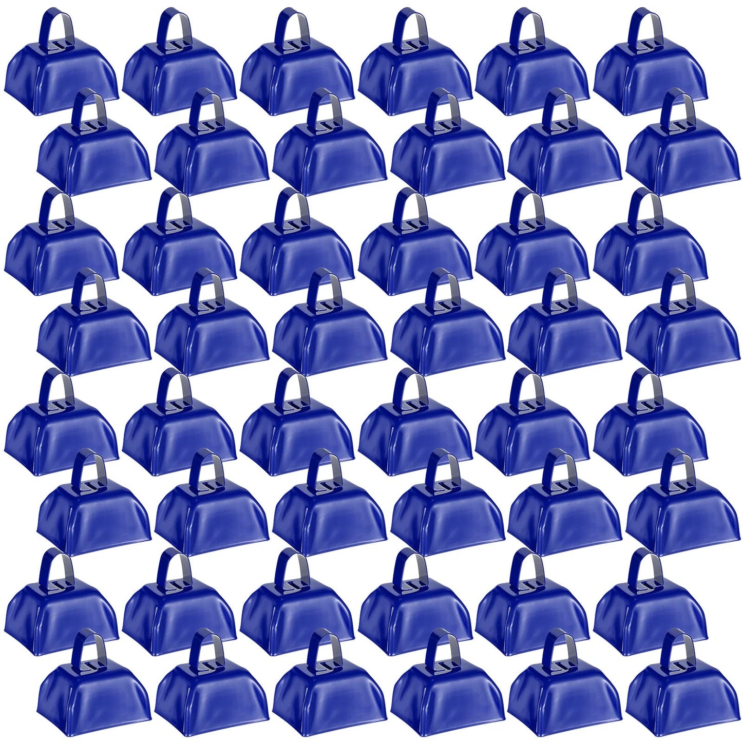 48-Piece Metal Cowbells with Handles for Team Cheering