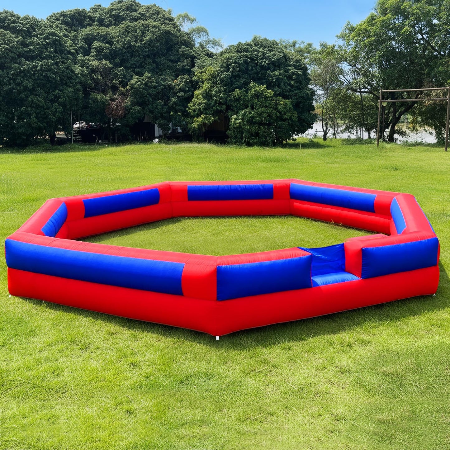 GR8FUN Inflatable Gaga Ball Pit 17FT with Built-in Blower, Portable Large Gaga Ball Pit