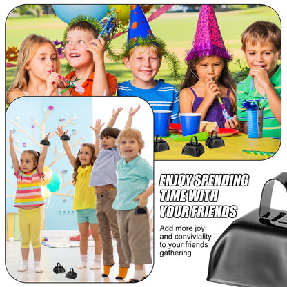 48-Piece Metal Cowbells with Handles for Team Cheering