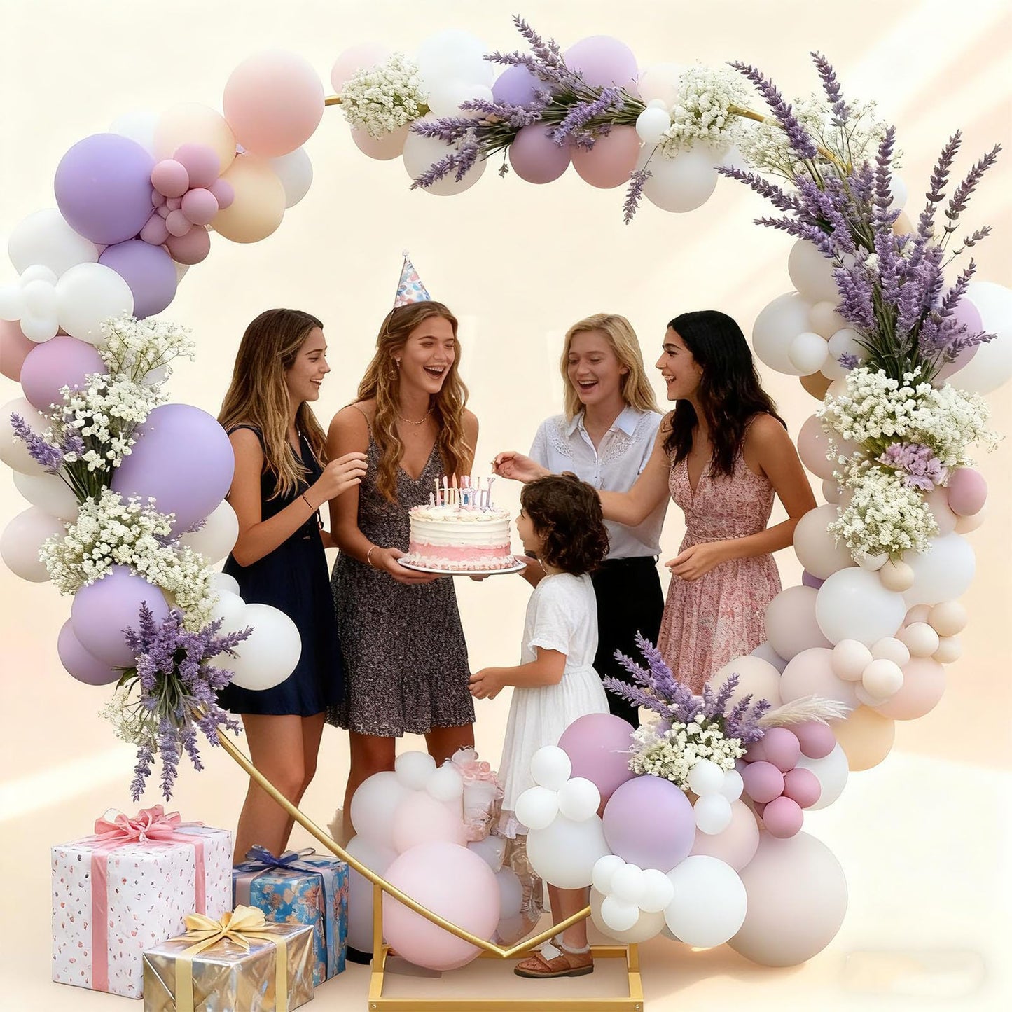 6.7 Ft Metal Heart Arch Stand for Weddings, Proposals & Event Backdrops