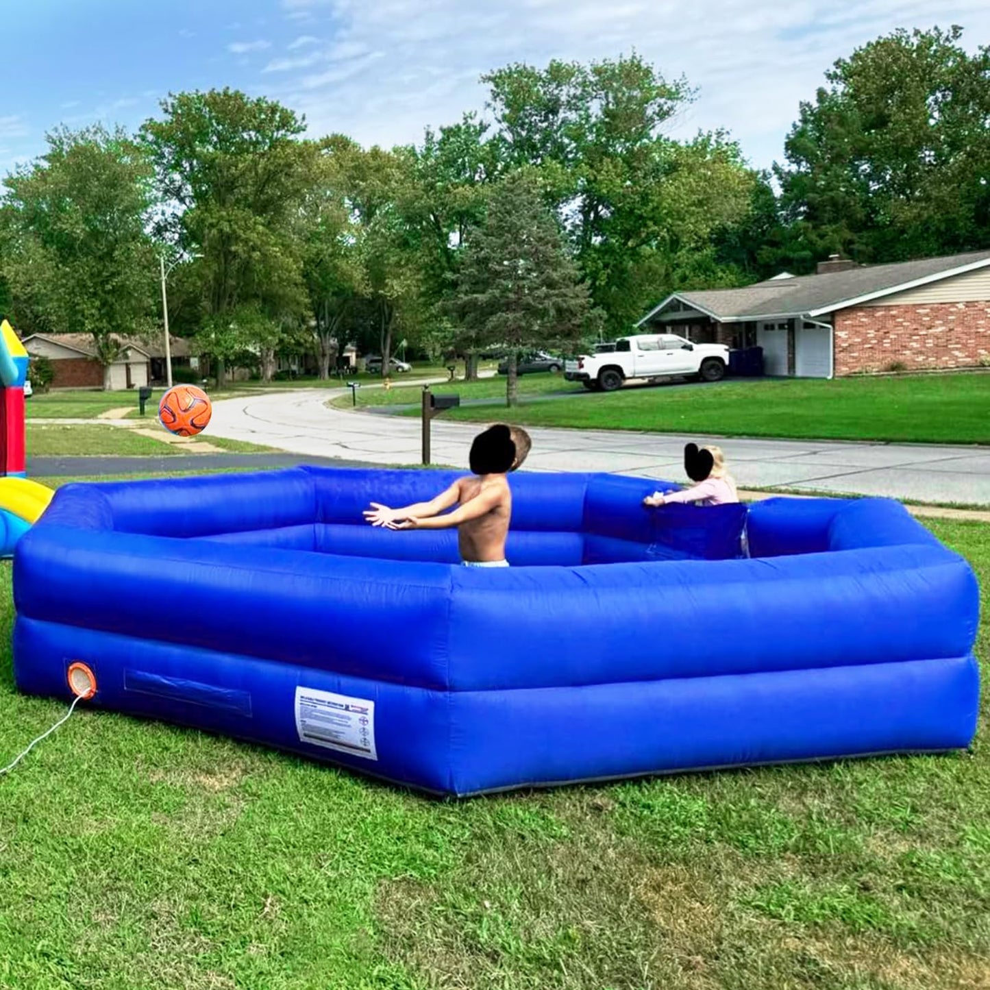 Inflatable Gaga Ball Pit with Built-In Blower