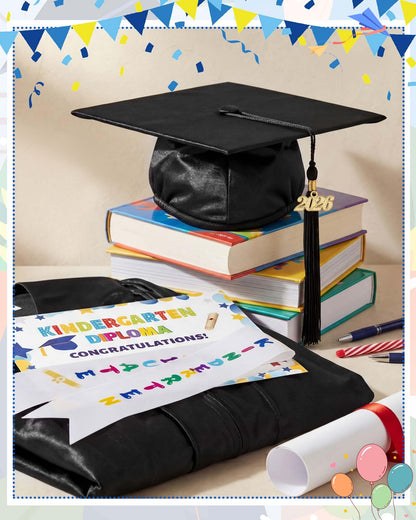 10-Set 2026 Kids Graduation Cap and Gown Set