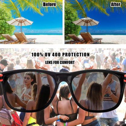100 Pack 20 Colors Neon Party Sunglasses Bulk Sunglasses Party Favors