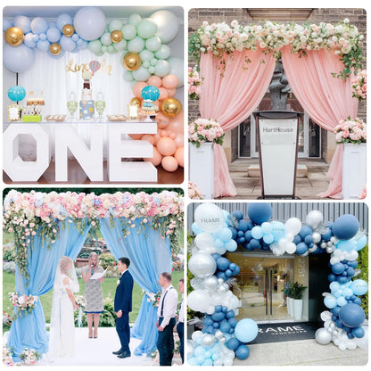 10 x 10 Ft Adjustable Gold Square Backdrop Stand for Events