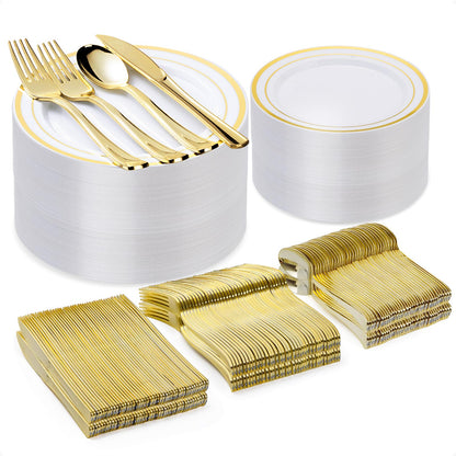 BESTVIP Disposable Plates Set