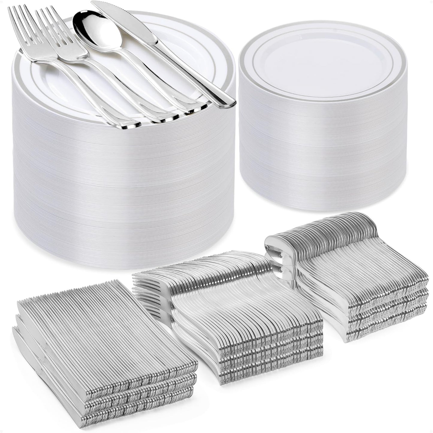 BESTVIP Disposable Plates Set