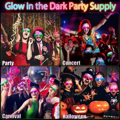 64-Pack LED Light-Up Shutter Glasses in Five Colors
