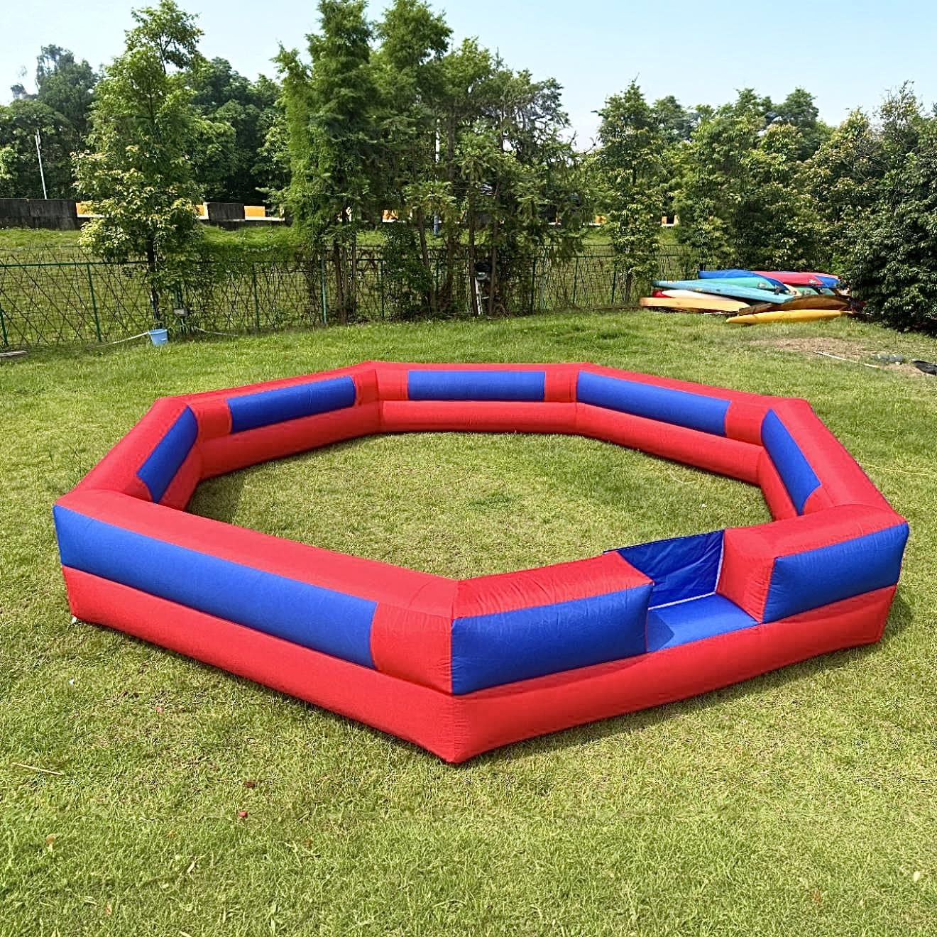 GR8FUN Inflatable Gaga Ball Pit 17FT with Built-in Blower, Portable Large Gaga Ball Pit