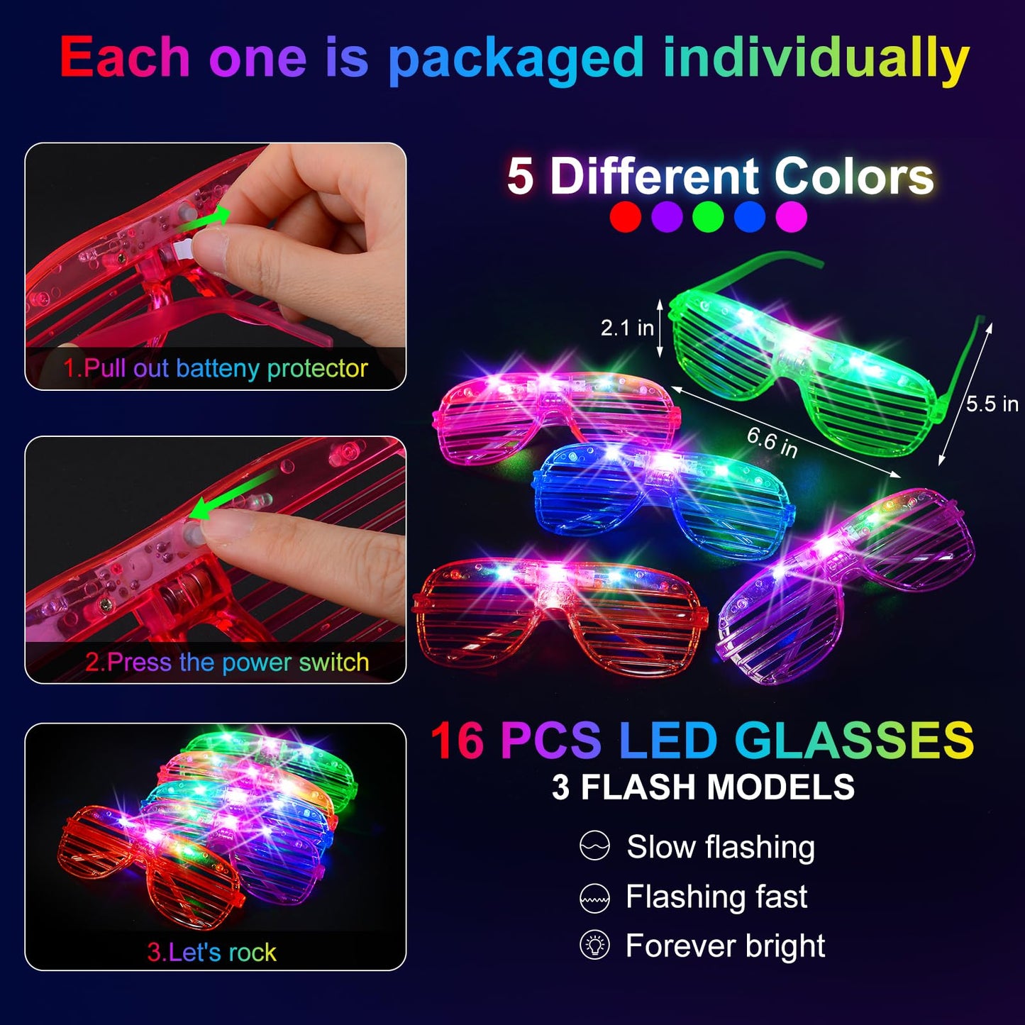 150-Piece Glow-in-the-Dark Party Supplies Set