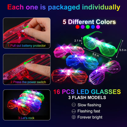150-Piece Glow-in-the-Dark Party Supplies Set