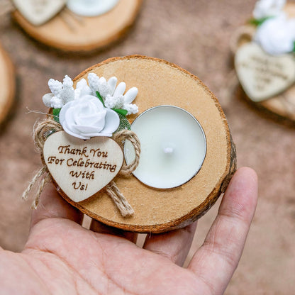 50-Piece Candle Gift Set for Weddings and Party Favors