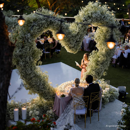 PARAQUIP 6.7FT Heart Arch Stand for Proposal, Metal Balloon Arch Kit