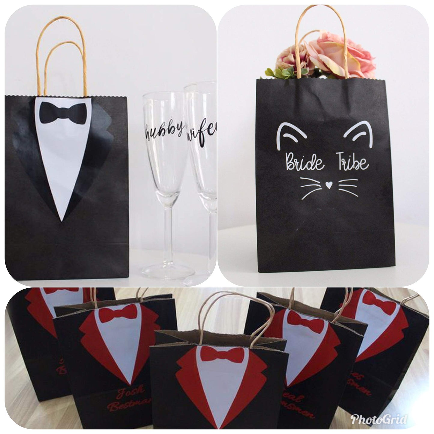 Qutuus Kraft Shopping Bags 10x5x13