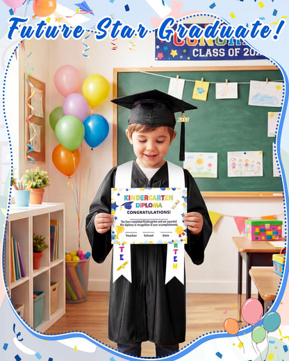 10-Set 2026 Kids Graduation Cap and Gown Set