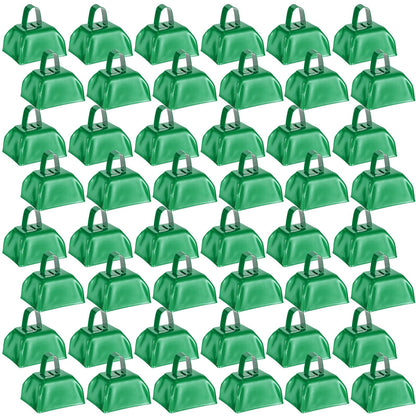 48-Piece Metal Cowbells with Handles for Team Cheering