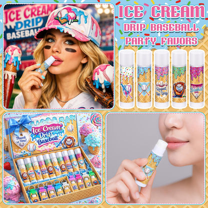 Baseball Lip Balm Keychain Party Favors for Team Gifts