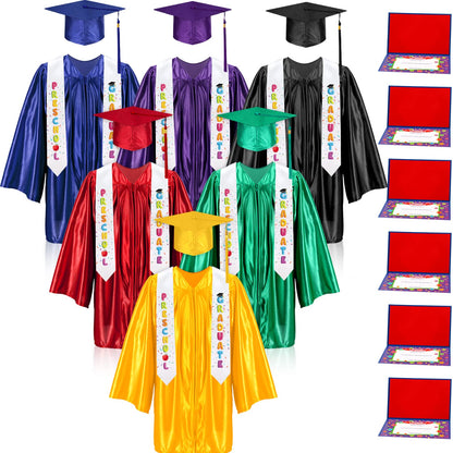 24-Piece 2026 Preschool Graduation Cap and Gown Set