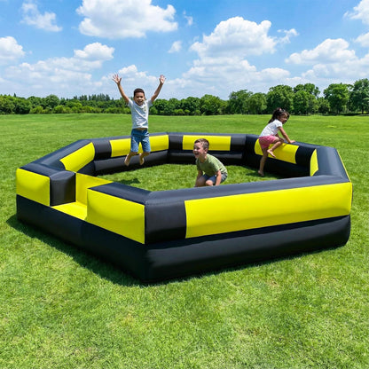 15-Foot Inflatable Gaga Ball Pit with Built-In Blower