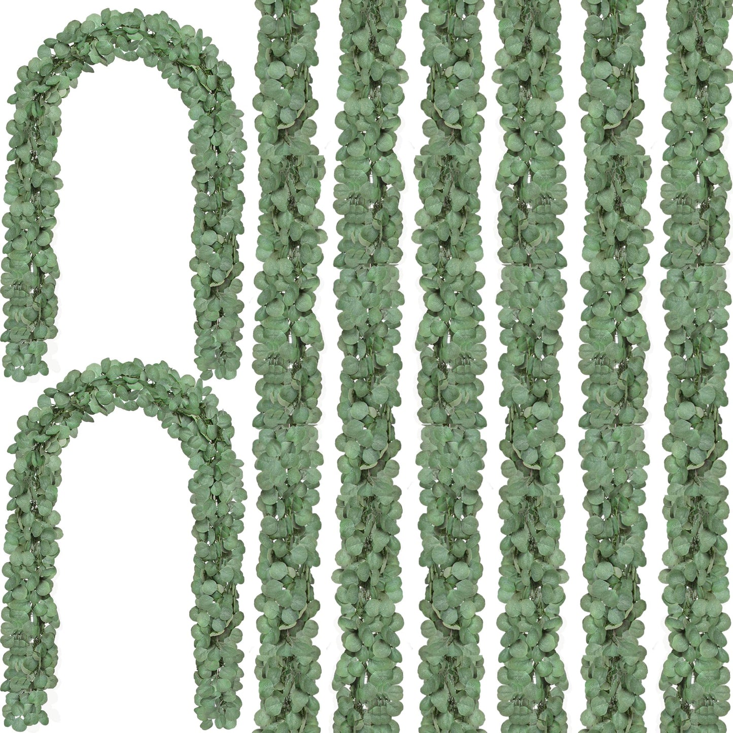 18-Piece Artificial Eucalyptus Garland for Wedding & Table Decor